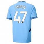 Günstige Fußballtrikots Manchester City Foden 47 Heimtrikot 2024-25 Kurzarm